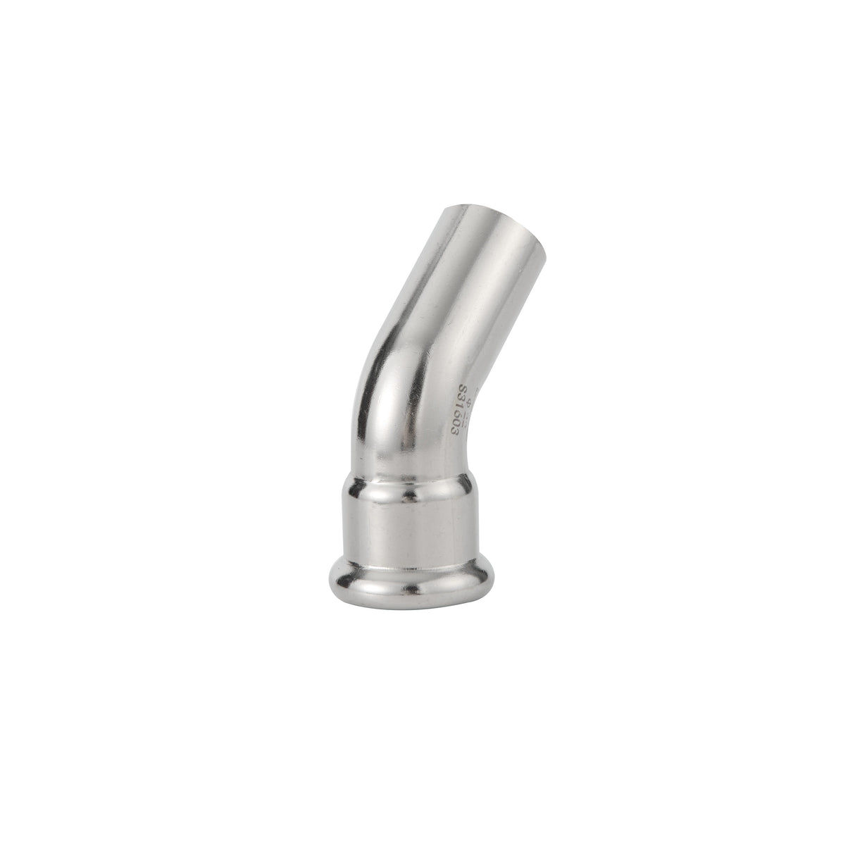 Bogen 45°, innen - aussen