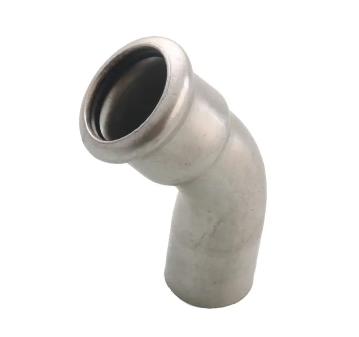 Bogen 45°, innen - aussen