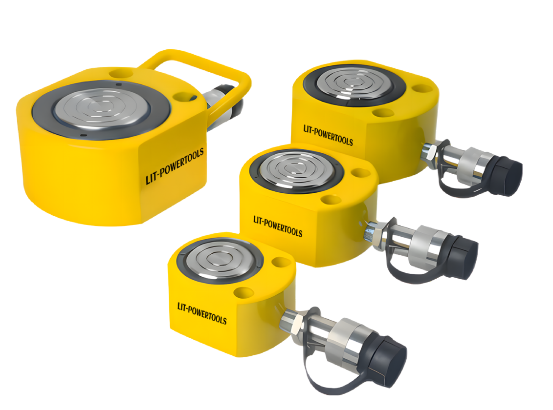 Hydraulikzylinder mit niedriger Bauhöhe