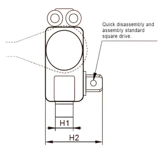 Hydraulischer Vierkant-Drehmomentschlüssel