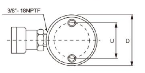 Einfachwirkender Hydraulikzylinder