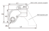 Hydraulischer Vierkant-Drehmomentschlüssel